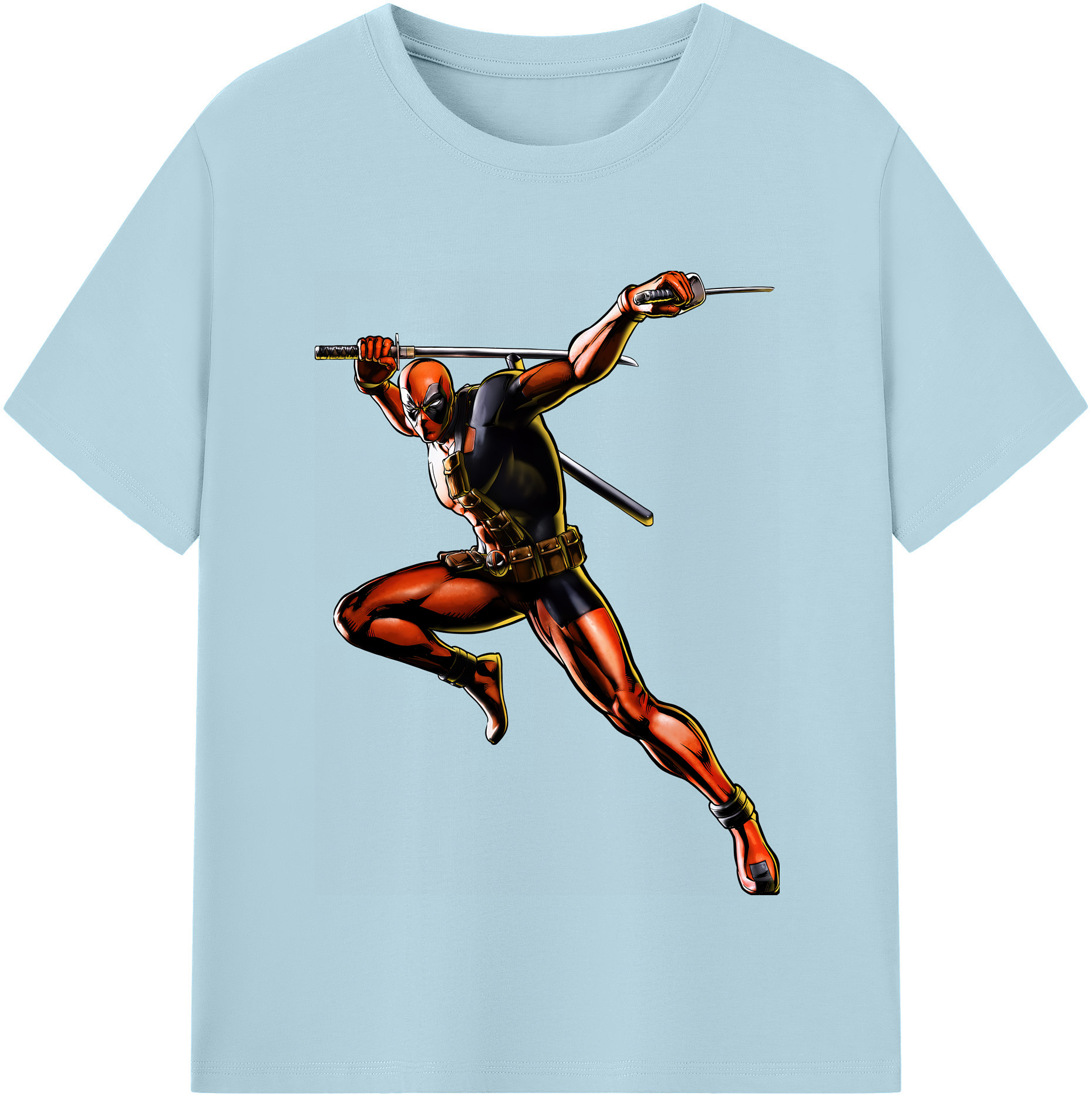 （画像用） Deadpool デッドプール 綿100％半袖Tシャツ（フロントプリント）